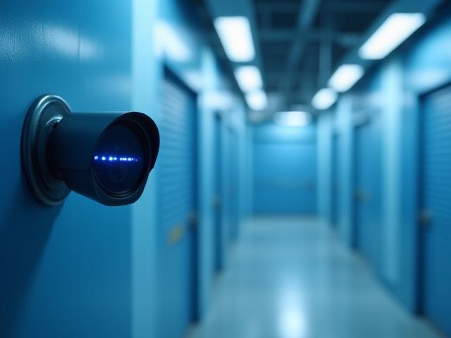 Aukštos raiškos stebėjimo kamera užtikrina sandėliavimo patalpų saugumą.