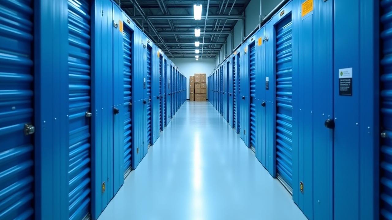 Tvarkingai sudėliotos prekių dėžės, sandėliavimo patalpose, simbolizuojančios efektyvų verslo sandėliavimą.